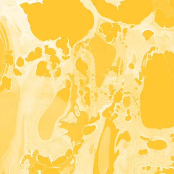 Sarı mermer arkaplan boya sıçrama deseni ile