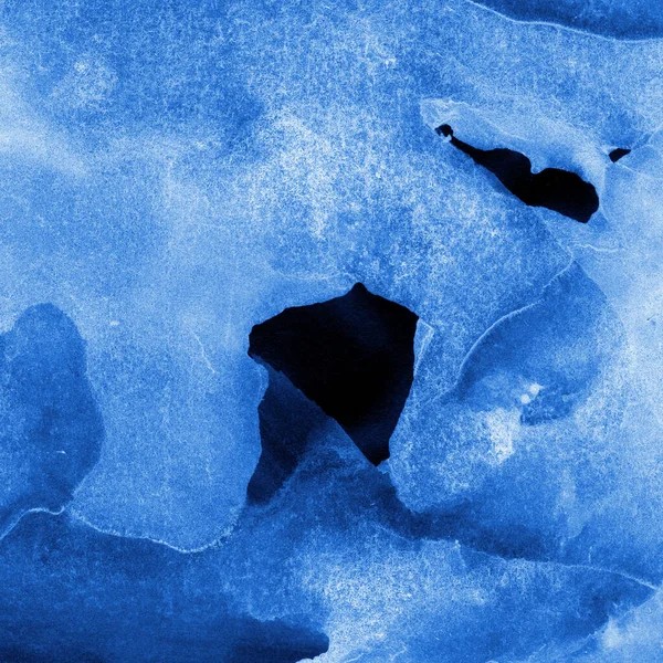 青インクのシミの質感抽象的な背景 — ストック写真