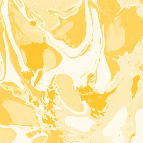 Sarı mermer arkaplan boya sıçrama deseni ile