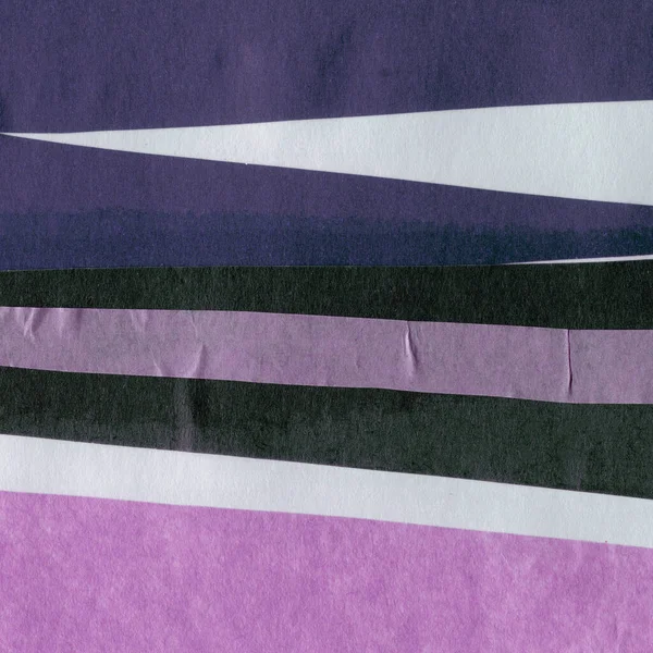 Çeşitli kağıtların kolajı, renkli soyut arkaplan  