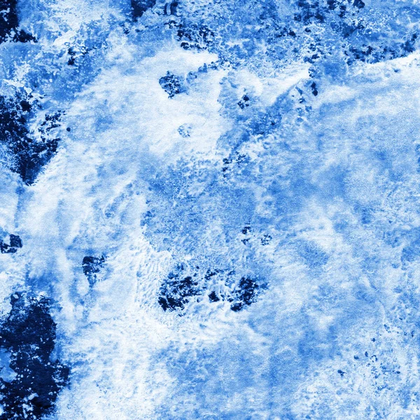 青インクのシミの質感抽象的な背景 — ストック写真