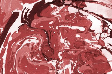 Boya desenli kırmızı mermer arkaplan