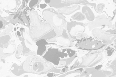 Gümüş mermer arka planda boya sıçramış desen