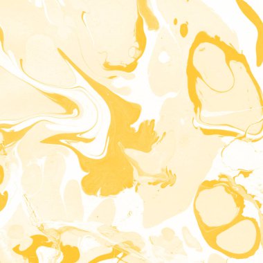 Sarı mermer arkaplan boya sıçrama deseni ile