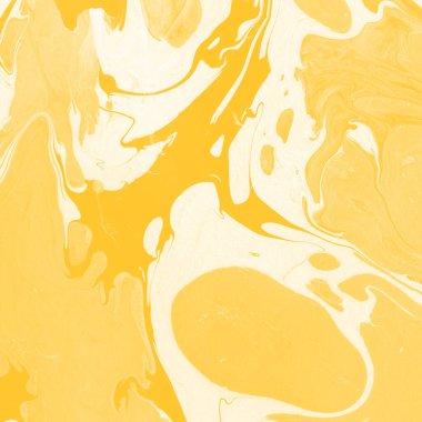 Sarı mermer arkaplan boya sıçrama deseni ile