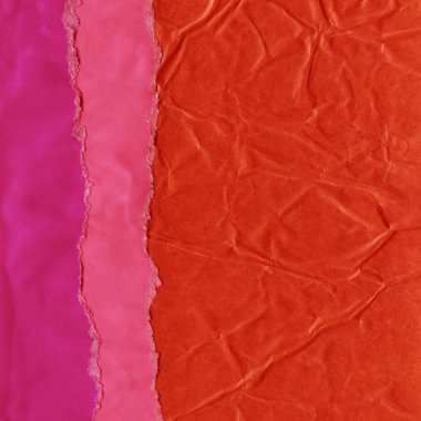 Çeşitli kağıtların kolajı, renkli soyut arkaplan  