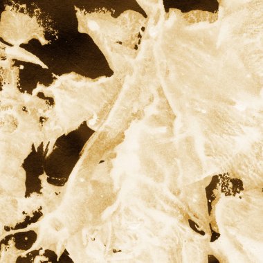 Beyaz kağıt arka planda renkli mürekkep ve suluboya doku. Gradyan boya darbeleri ve kalsiyum kaybı etkisi. El boyaması gouache soyut görüntü. Tuvali dağıt..