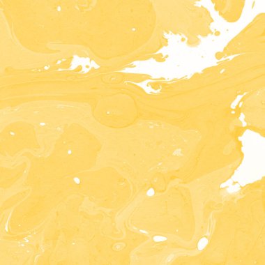 Sarı mermer arkaplan boya sıçrama deseni ile