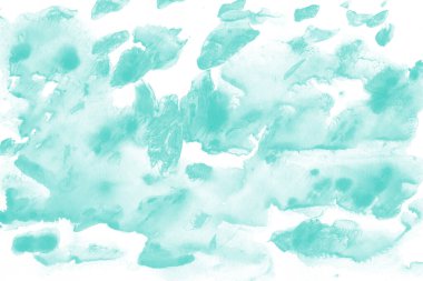 Beyaz kağıt arka planda renkli mürekkep ve suluboya doku. Gradyan boya darbeleri ve kalsiyum kaybı etkisi. El boyaması gouache soyut görüntü. Tuvali dağıt..