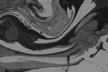 Beyaz suluboya arka planda renkli mermer mürekkep kağıdı dokusu. Kaotik soyut organik tasarım. Banyo bombası dalgaları.