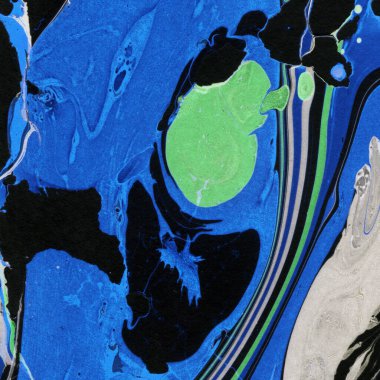 Beyaz suluboya arka planda renkli mermer mürekkep kağıdı dokusu. Kaotik soyut organik tasarım. Banyo bombası dalgaları.