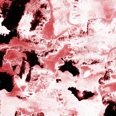 Beyaz kağıt arka planda renkli mürekkep ve suluboya doku. Gradyan boya darbeleri ve kalsiyum kaybı etkisi. El boyaması gouache soyut görüntü. Tuvali dağıt..