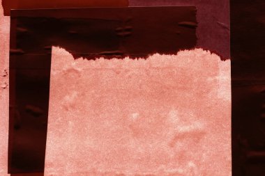 Çeşitli kağıtların kolajı, renkli soyut arkaplan  