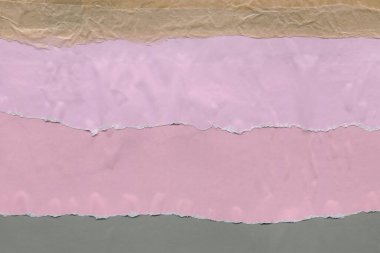 Çeşitli kağıtların kolajı, renkli soyut arkaplan  