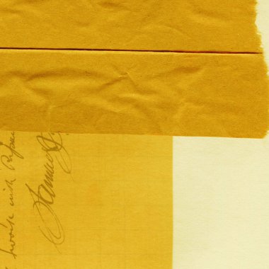 Çeşitli kağıtların kolajı, renkli soyut arkaplan  