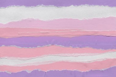 Çeşitli kağıtların kolajı, renkli soyut arkaplan  