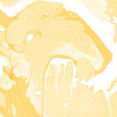 Sarı mermer arkaplan boya sıçrama deseni ile