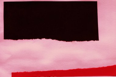 Çeşitli kağıtların kolajı, renkli soyut arkaplan  