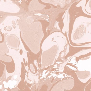 Kağıt üzerinde turuncu mermer mürekkep dokusu. Mermer taş resim.