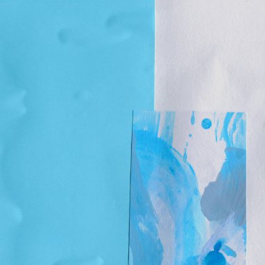 Çeşitli kağıtların kolajı, renkli soyut arkaplan  