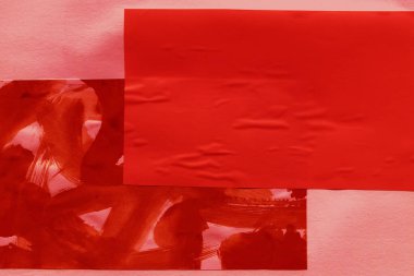 Çeşitli kağıtların kolajı, renkli soyut arkaplan  