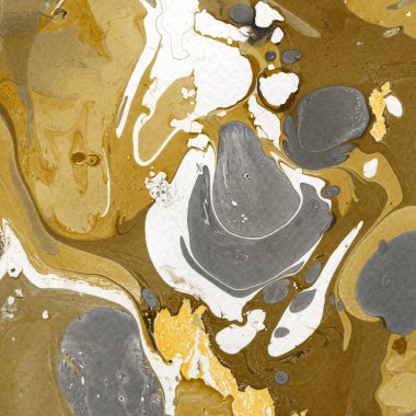 Beyaz suluboya arka planda renkli mermer mürekkep kağıdı dokusu. Kaotik soyut organik tasarım. Banyo bombası dalgaları.