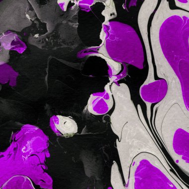 Beyaz suluboya arka planda renkli mermer mürekkep kağıdı dokusu. Kaotik soyut organik tasarım. Banyo bombası dalgaları.