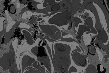 Beyaz suluboya arka planda renkli mermer mürekkep kağıdı dokusu. Kaotik soyut organik tasarım. Banyo bombası dalgaları.