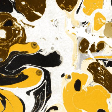 Beyaz suluboya arka planda renkli mermer mürekkep kağıdı dokusu. Kaotik soyut organik tasarım. Banyo bombası dalgaları.