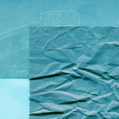 Çeşitli kağıtların kolajı, renkli soyut arkaplan  