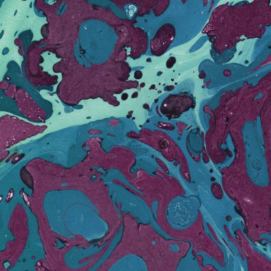 Beyaz suluboya arka planda renkli mermer mürekkep kağıdı dokusu. Kaotik soyut organik tasarım. Banyo bombası dalgaları.