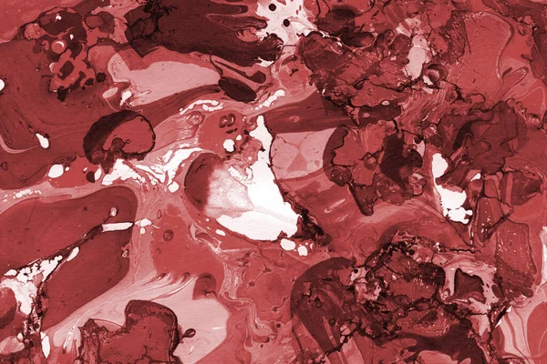 Boya desenli kırmızı mermer arkaplan