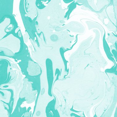 Beyaz suluboya arka planda renkli mermer mürekkep kağıdı dokusu. Kaotik soyut organik tasarım. Banyo bombası dalgaları.