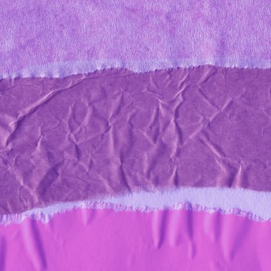 Çeşitli kağıtların kolajı, renkli soyut arkaplan  