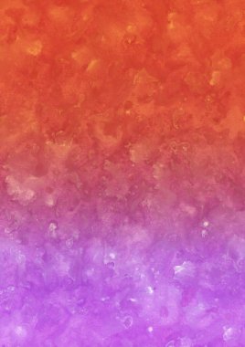 Kağıt zemin üzerinde renkli mürekkep ve suluboya doku. Gradyan boya darbeleri ve kalsiyum kaybı etkisi. El boyaması gouache soyut resim.