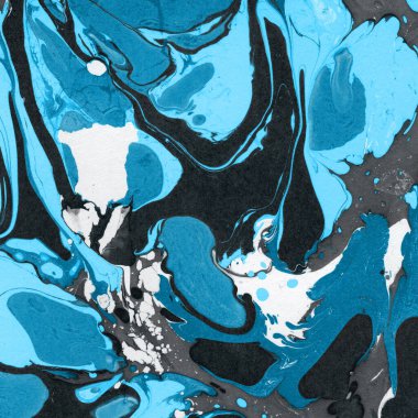 Beyaz suluboya arka planda renkli mermer mürekkep kağıdı dokusu. Kaotik soyut organik tasarım. Banyo bombası dalgaları.