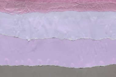 Çeşitli kağıtların kolajı, renkli soyut arkaplan  