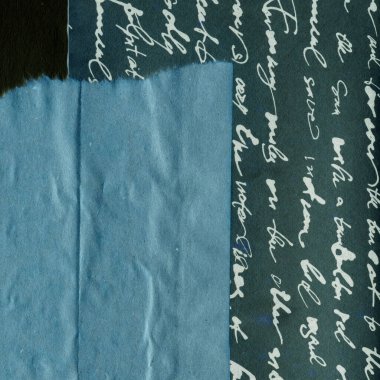 Çeşitli kağıtların kolajı, renkli soyut arkaplan  