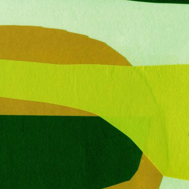 Çeşitli kağıtların kolajı, renkli soyut arkaplan  