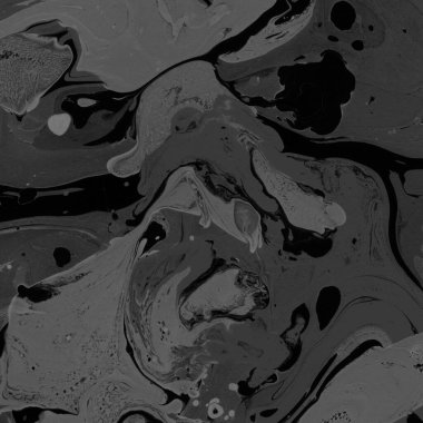 Kağıt arkaplanda siyah mermer mürekkep dokusu. Mermer taş resim.