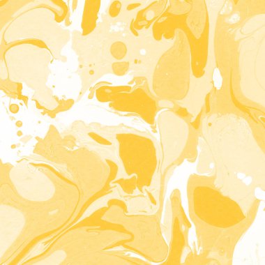 Sarı mermer arkaplan boya sıçrama deseni ile
