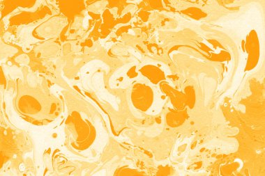 Beyaz suluboya arka planda renkli mermer mürekkep kağıdı dokusu. Kaotik soyut organik tasarım. Banyo bombası dalgaları.