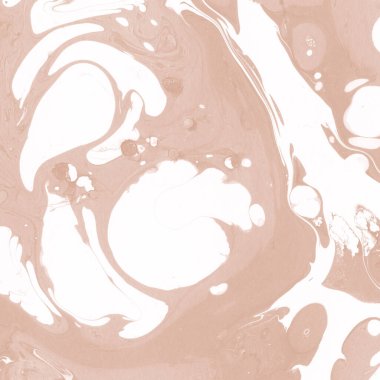 Kağıt üzerinde turuncu mermer mürekkep dokusu. Mermer taş resim.