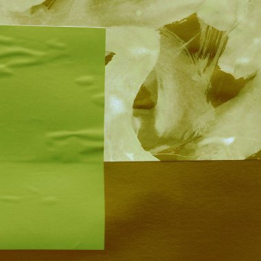 Çeşitli kağıtların kolajı, renkli soyut arkaplan  