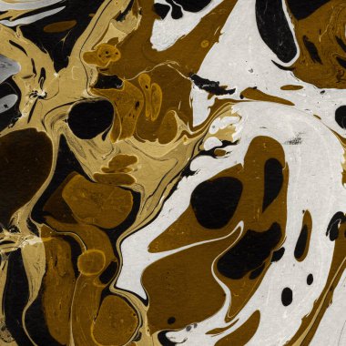 Beyaz suluboya arka planda renkli mermer mürekkep kağıdı dokusu. Kaotik soyut organik tasarım. Banyo bombası dalgaları.