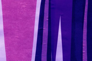 Çeşitli kağıtların kolajı, renkli soyut arkaplan  