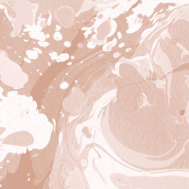 Kağıt üzerinde turuncu mermer mürekkep dokusu. Mermer taş resim.