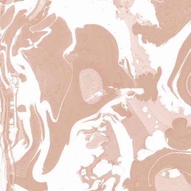 Kağıt üzerinde turuncu mermer mürekkep dokusu. Mermer taş resim.