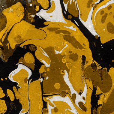 Beyaz suluboya arka planda renkli mermer mürekkep kağıdı dokusu. Kaotik soyut organik tasarım. Banyo bombası dalgaları.