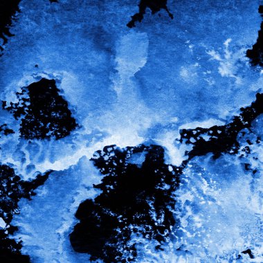 mavi mürekkep deseni lekeler, soyut arkaplan